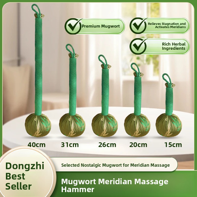 Herbal Wellness Massage - Seiden-Handmassagehammer für Gesundheit und Wohlbefinden, besticktes