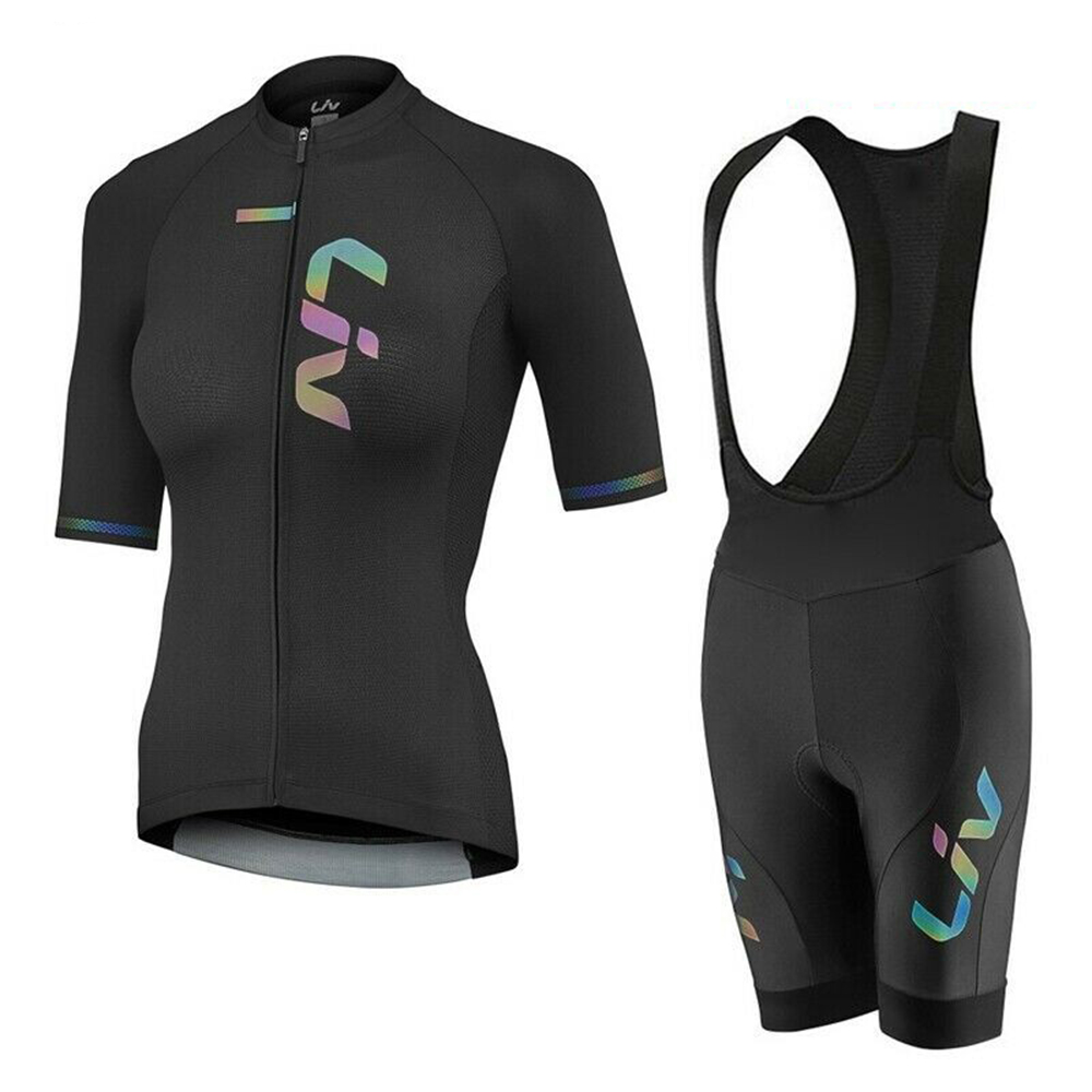 Wellness X - LIV Sommer Radfahren Jersey Trägerhose Set