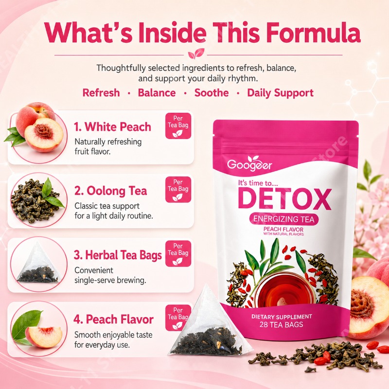 Natürlicher Pfirsich-Oolong-Te – Herbal Wellness Drink Bewertung und Preis